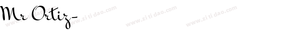Mr Ortiz字体转换